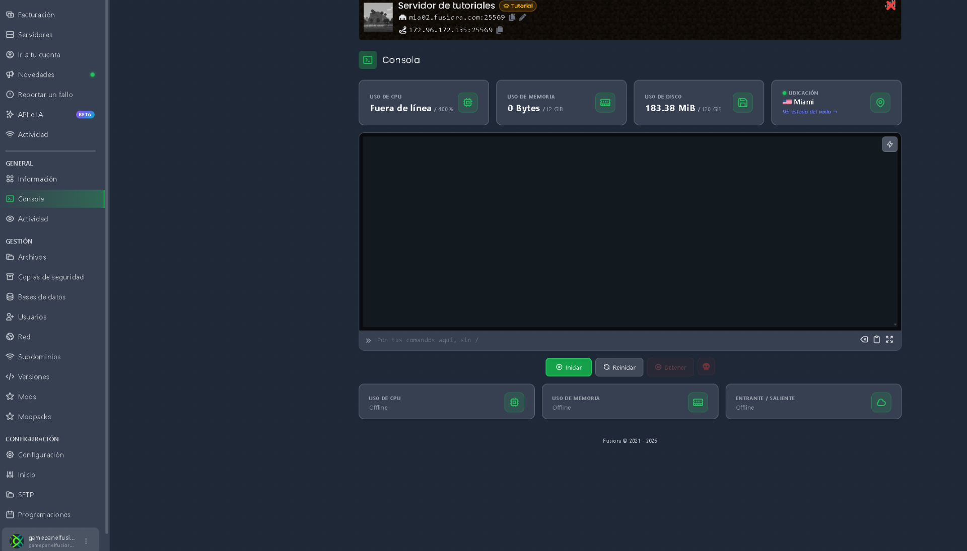 Captura de pantalla 1: Como crear Copias de Seguridad